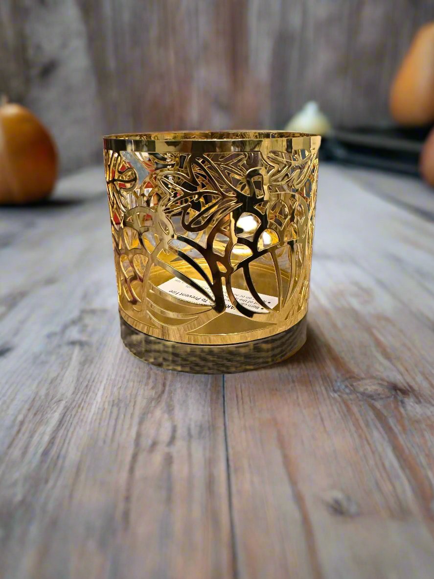 Golden Harvest Acorn Candle Holder