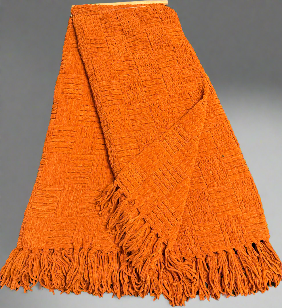 Autumn Ember Fringed Throw