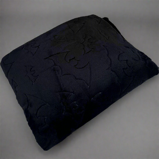 Spooky Bat Plush Blanket