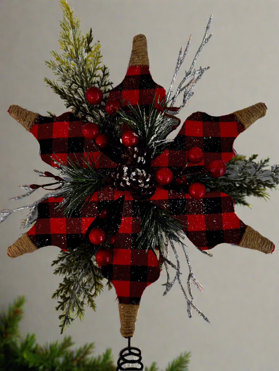 Rustic Star Tree Topper (10.25 x 2.75 x 15.75)