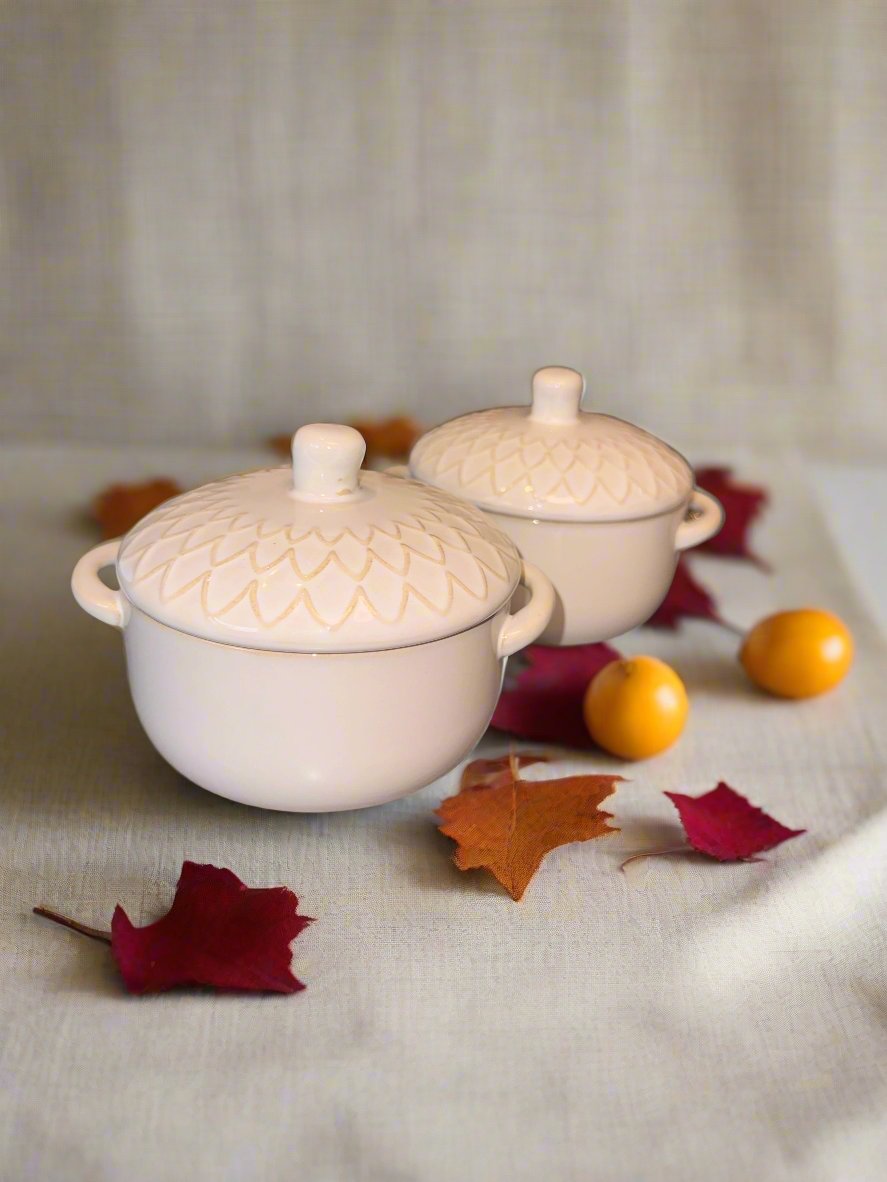 Harvest Acorn Mini Casserole Set (Set of 2)